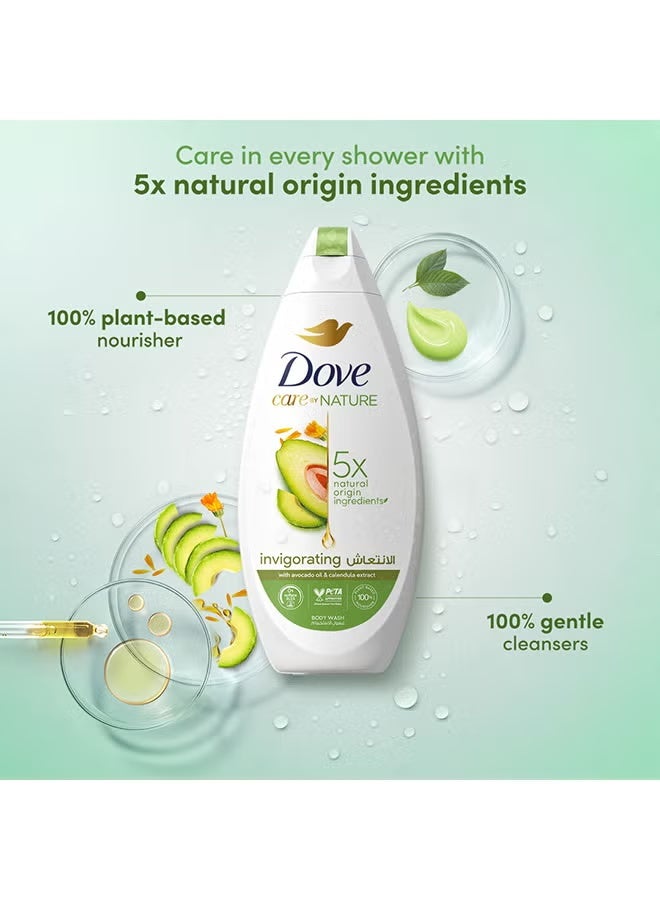 Dove Care By Nature Avocado And Calendula Invigorating Body Wash 500.0ml - Image 3